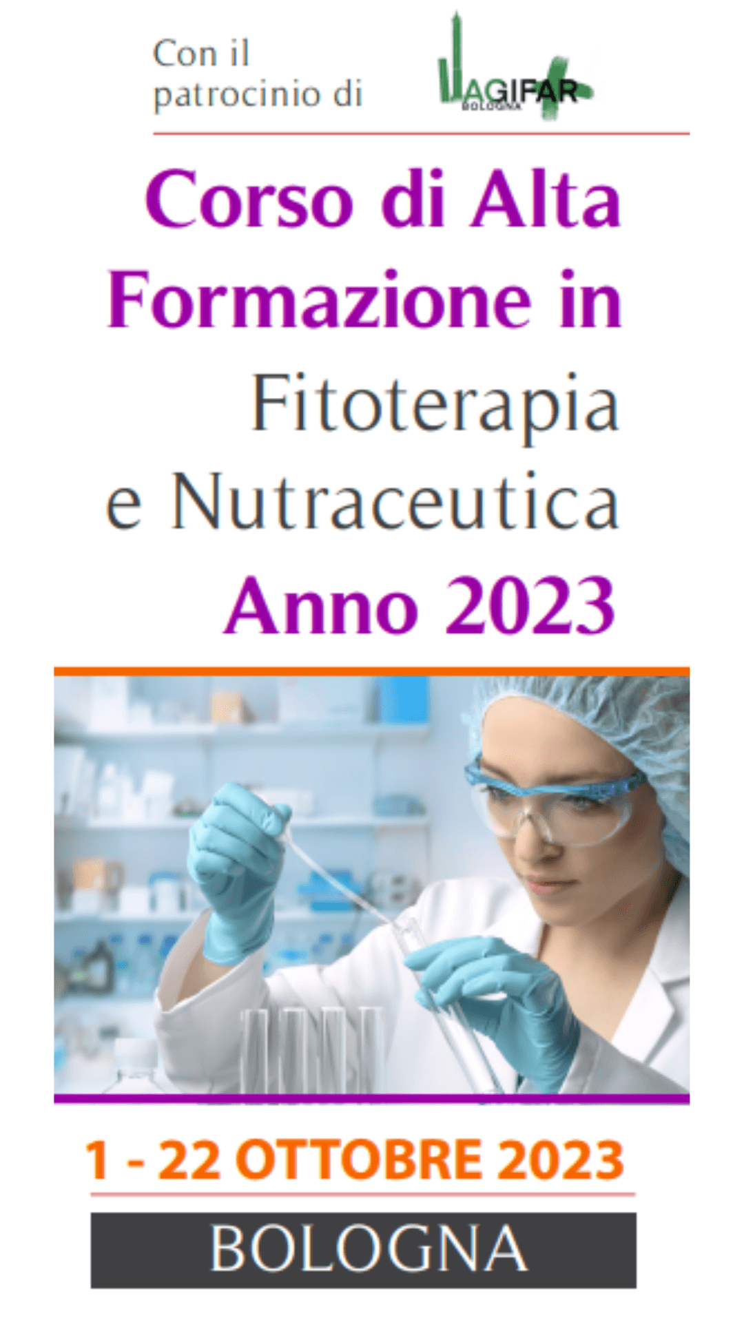CORSO DI ALTA FORMAZIONE IN FITOTERAPIA E NUTRACEUTICA ANNO 2023